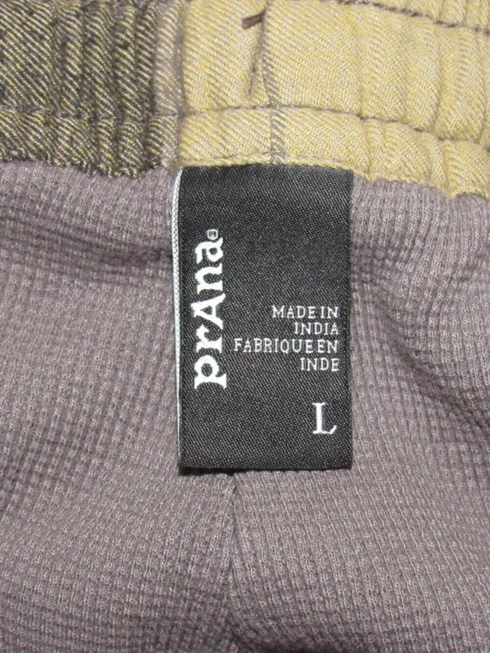 Prana Plaid Flannel ASYLUM Lined Pajama Lounge Pants Men's L Large